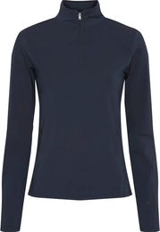 Produktbild von Equipage Kolyma Reitshirt für Damen mit langen Ärmeln und 1/2 Zip in Blau