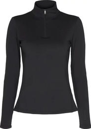 Produktbild von Equipage Kolyma Reitshirt für Kinder mit langen Ärmeln und 1/2 Zip in Schwarz für den Winter