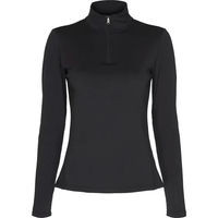 Produktbild von Equipage Kolyma Reitshirt für Kinder mit langen Ärmeln und 1/2 Zip in Schwarz für den Winter