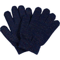 Produktbild von Equipage Luna Reithandschuhe für Damen mit Pailletten Winterhandschuhe aus Acryl Blau Bunt