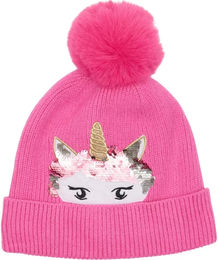 Equipage Mädchen Wintermütze Fleece Unicorn Rosa – Bild 1 von 1