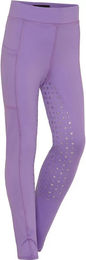 Produktbild von Equipage Molly Glitter Reithose für Mädchen mit Full Grip Silikonbeschichtung in Lila