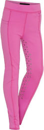 Produktbild von Equipage Molly Heart Reithose für Mädchen mit Full Grip Silikonbeschichtung in Rosa