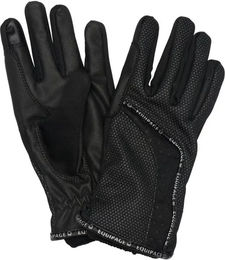 Produktbild von Equipage Reithandschuhe für Kinder Winter wasserabweisend Stoff Schwarz Silber