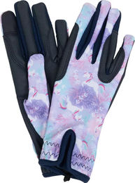 Produktbild von Equipage Reithandschuhe für Mädchen aus Polyester Sommer Lila Bunt Größe 11/12