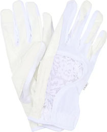 Produktbild von Equipage Reithandschuhe Larissa für Damen aus Spitze in Weiß Größe M