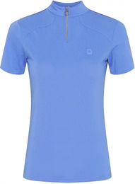 Produktbild von Equipage Reitshirt Damen Sommer Blau XXL mit 1/2 Reißverschluss