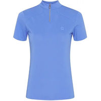 Produktbild von Equipage Reitshirt Damen Sommer Blau XXL mit 1/2 Reißverschluss