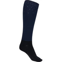 Produktbild von Equipage Reitsocken Damen mit Rhinestone Blau Größe 42/46