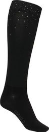 Produktbild von Equipage Reitsocken Damen mit Rhinestones Schwarz Größe 36/41