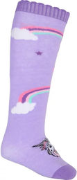 Produktbild von Equipage Reitsocken für Mädchen in Lila Größe 28/32