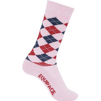 Produktbild von Equipage Reitsocken für Mädchen in Rosa Argyle Größe 31/35