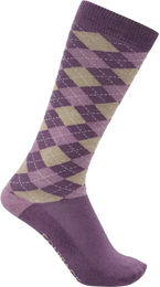 Produktbild von Equipage Reitsocken für Mädchen Kids Lila Bunt Größe 28/32