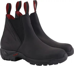 Produktbild von Equipage Reitstiefel mit Stahlkappe in Schwarz für Damen und Herren aus Gummi Größe 42