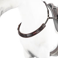 Produktbild von Equipe Anatomisches Vorderzeug BP26 Brustriemen aus Leder Braun für Warmblut