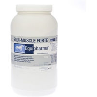 Produktbild von Equipharma Equi Muscle Forte Ergänzungsfutter Pulver für Pferde zur Unterstützung des Muskelaufbaus 1 kg