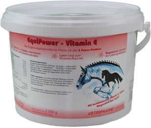 EquiPower Vitamin E für Pferde zur Unterstützung des Muskelaufbaus 2 kg - 2 kg – Bild 1 von 4