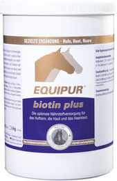 Equipur Biotin Plus Ergänzungsfutter für Pferde zur Unterstützung von Haut, Fell und Hufen 1 kg - 1 kg – Bild 1 von 7