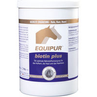 Produktbild von Equipur Biotin Plus Ergänzungsfutter für Pferde zur Unterstützung von Haut, Fell und Hufen 1 kg - 1 kg