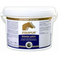 Produktbild von Equipur Biotin Plus Ergänzungsfutter für Pferde zur Unterstützung von Haut, Fell und Hufen 1000g