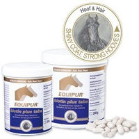 Produktbild von Equipur Biotin Plus Tabletten Ergänzungsfutter für Haut Fell und Hufe