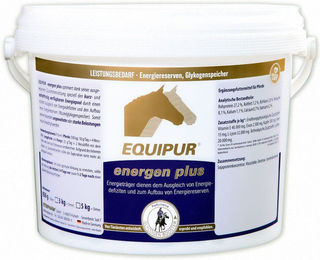 Produktbild von Equipur Energen Plus Nahrungsergänzung für Pferde mit Vitaminen für Sport und Leistung 1000g