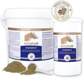 Produktbild von Equipur metabol Ergänzungsfutter für Pferde zur Unterstützung der Leber und bei Hufrehe