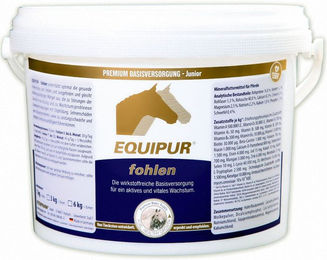 Produktbild von Equipur Mineralfutter Nahrungsergänzung für Fohlen zur Unterstützung von Gelenken und Knochen 1000g