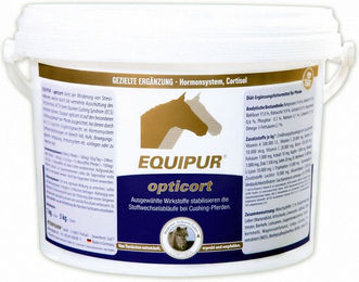 Produktbild von Equipur Opticort P Nahrungsergänzung für Haut Fell Immunsystem und Verdauung 1000g