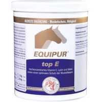 Produktbild von Equipur Top E Ergänzungsfuttermittel für Pferde zur Unterstützung des Muskelstoffwechsels mit Vitamin E und Selen 1 kg - 1 kg