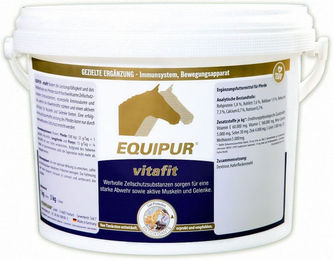 Produktbild von Equipur Vitafit Nahrungsergänzung für Pferde zur Unterstützung von Immunsystem, Haut, Fell sowie Sport und Leistung