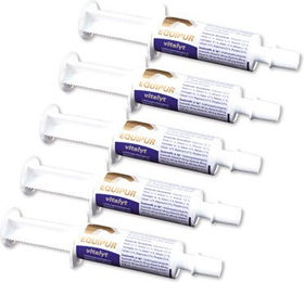 Produktbild von Equipur Vitalyt Paste für Pferde mit Elektrolyten und Vitaminen 5 x 60 g
