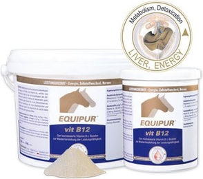 Produktbild von Equipur Vitamin B12 Ergänzungsfutter für Pferde zur Unterstützung von Stoffwechsel und Blutbildung