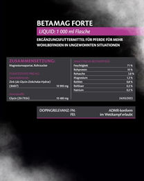 Equistro Betamag Forte Ergänzungsfuttermittel für Pferde mit Magnesium und Zink 1L - 1 l – Bild 1 von 3