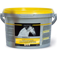 Produktbild von Equistro Excell E Powder Nahrungsergänzung für Pferde zur Unterstützung von Muskelaufbau sowie Gelenken und Knochen