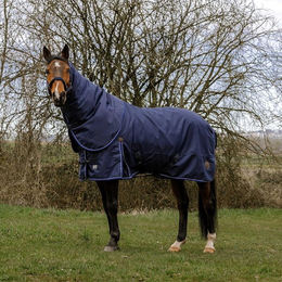 Equithème 1200D Classic 3 Layer Pferdedecke aus Polyester in Blau Größe 6'3 – Bild 1 von 4