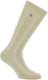 Produktbild von Equithème Alix Reitsocken für Kinder aus Baumwolle Braun Beige Größe 31/34