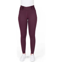 Produktbild von Equithème Alizé Reitleggings Damen Lila Full Grip Größe 34