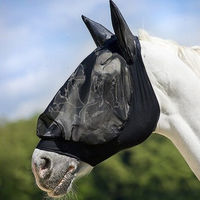 Produktbild von Equithème Antifliegenmaske aus Lycra in Schwarz Größe S
