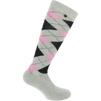 Produktbild von Equithème Argyle Reitsocken für Damen aus Baumwolle Größe 39-41