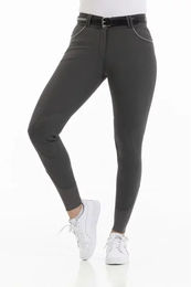 Produktbild von Equithème Belinda Damen-Reithose mit Mid Grip aus Baumwolle Grau Größe 42