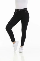 Produktbild von Equithème Belinda Damen-Reithose mit Mid Grip aus Baumwolle Schwarz Größe 44