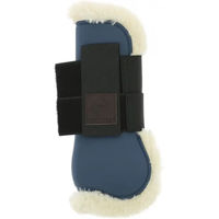 Produktbild von Equithème Boa Offene Gamaschen für Pferde aus Neopren in Blau