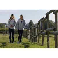 Produktbild von Equithème Britney Kapuzenpullover für Damen aus Baumwolle Grau Größe L