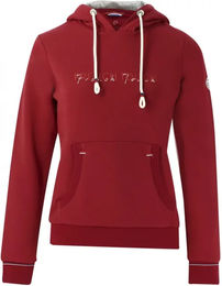 Produktbild von Equithème Britney Sweat Kapuzenpullover Damen Rot Baumwolle Größe L