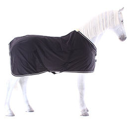 Equithème Chic Sommerlaken für Pferde aus Baumwolle Schwarz Silber 175 cm – Bild 1 von 4