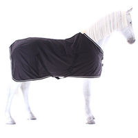 Produktbild von Equithème Chic Sommerlaken für Pferde aus Baumwolle Schwarz Silber 175 cm
