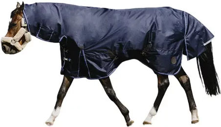 Produktbild von Equithème Classic 1200D Combo Outdoor-Decke für Pferde in Blau