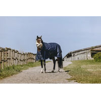 Produktbild von Equithème Classic 1200D Outdoor-Decke für Pferde mit High Neck in Blau