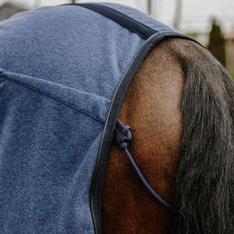 Equithème Comfortech Fleecehemd für Pferde in Blau und Gold – Bild 1 von 2